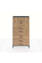 Arges Dolap 2 Raflı 5 Çekmeceli 2 Kapaklı 88x30x163 - S21M164V6A