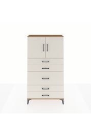 Arges Dolap 2 Raflı 5 Çekmeceli 2 Kapaklı 88x30x163 - S21M164V7A