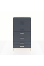 Arges Dolap 2 Raflı 5 Çekmeceli 2 Kapaklı 88x30x163 - S21M164V8A