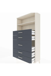 Arges Dolap 2 Raflı 5 Çekmeceli 88x30x163 - S21M165V2A