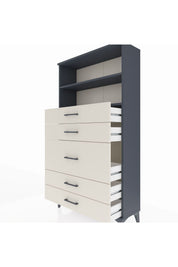 Arges Dolap 2 Raflı 5 Çekmeceli 88x30x163 - S21M165V4A