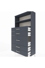Arges Dolap 2 Raflı 5 Çekmeceli 88x30x163 - S21M165V5A