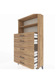Arges Dolap 2 Raflı 5 Çekmeceli 88x30x163 - S21M165V9A