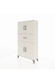Arges Dolap 3 Raflı Tek Çekmeceli 4 Kapaklı 88x30x163 - S21M166V1A