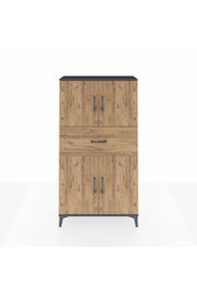 Arges Dolap 3 Raflı Tek Çekmeceli 4 Kapaklı 88x30x163 - S21M166V6A