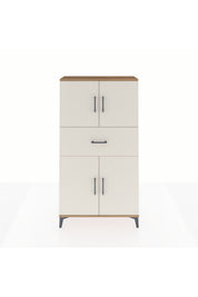 Arges Dolap 3 Raflı Tek Çekmeceli 4 Kapaklı 88x30x163 - S21M166V7A
