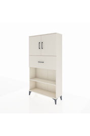 Arges Dolap 3 Raflı Tek Çekmeceli 2 Kapaklı 88x30x163 - S21M168V1A