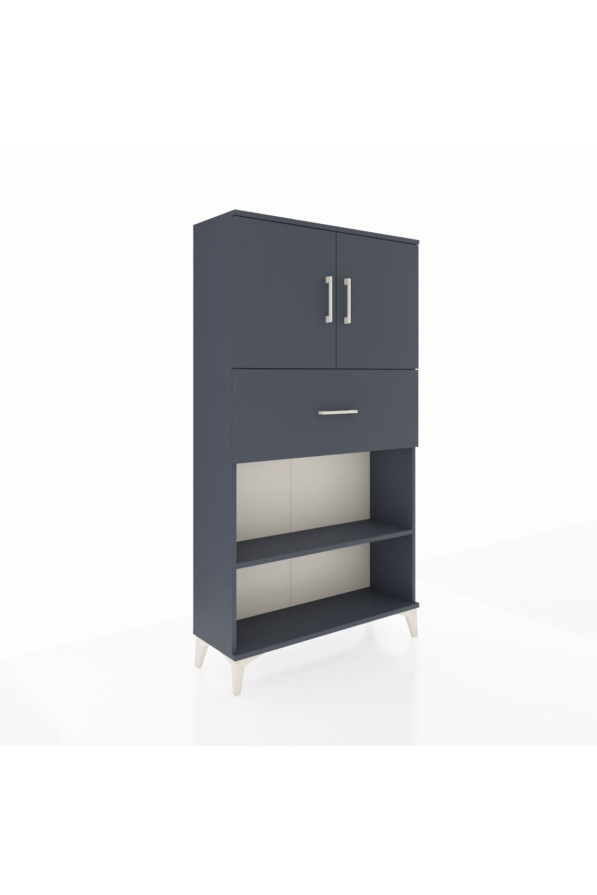 Arges Dolap 3 Raflı Tek Çekmeceli 2 Kapaklı 88x30x163 - S21M168V5A