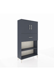 Arges Dolap 3 Raflı Tek Çekmeceli 2 Kapaklı 88x30x163 - S21M168V5A