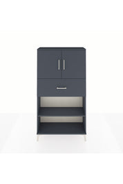 Arges Dolap 3 Raflı Tek Çekmeceli 2 Kapaklı 88x30x163 - S21M168V5A