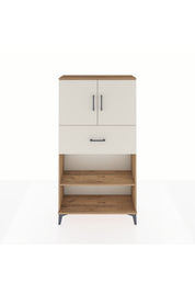 Arges Dolap 3 Raflı Tek Çekmeceli 2 Kapaklı 88x30x163 - S21M168V7A