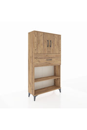 Arges Dolap 3 Raflı Tek Çekmeceli 2 Kapaklı 88x30x163 - S21M168V9A