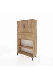Arges Dolap 3 Raflı Tek Çekmeceli 2 Kapaklı 88x30x163 - S21M168V9A