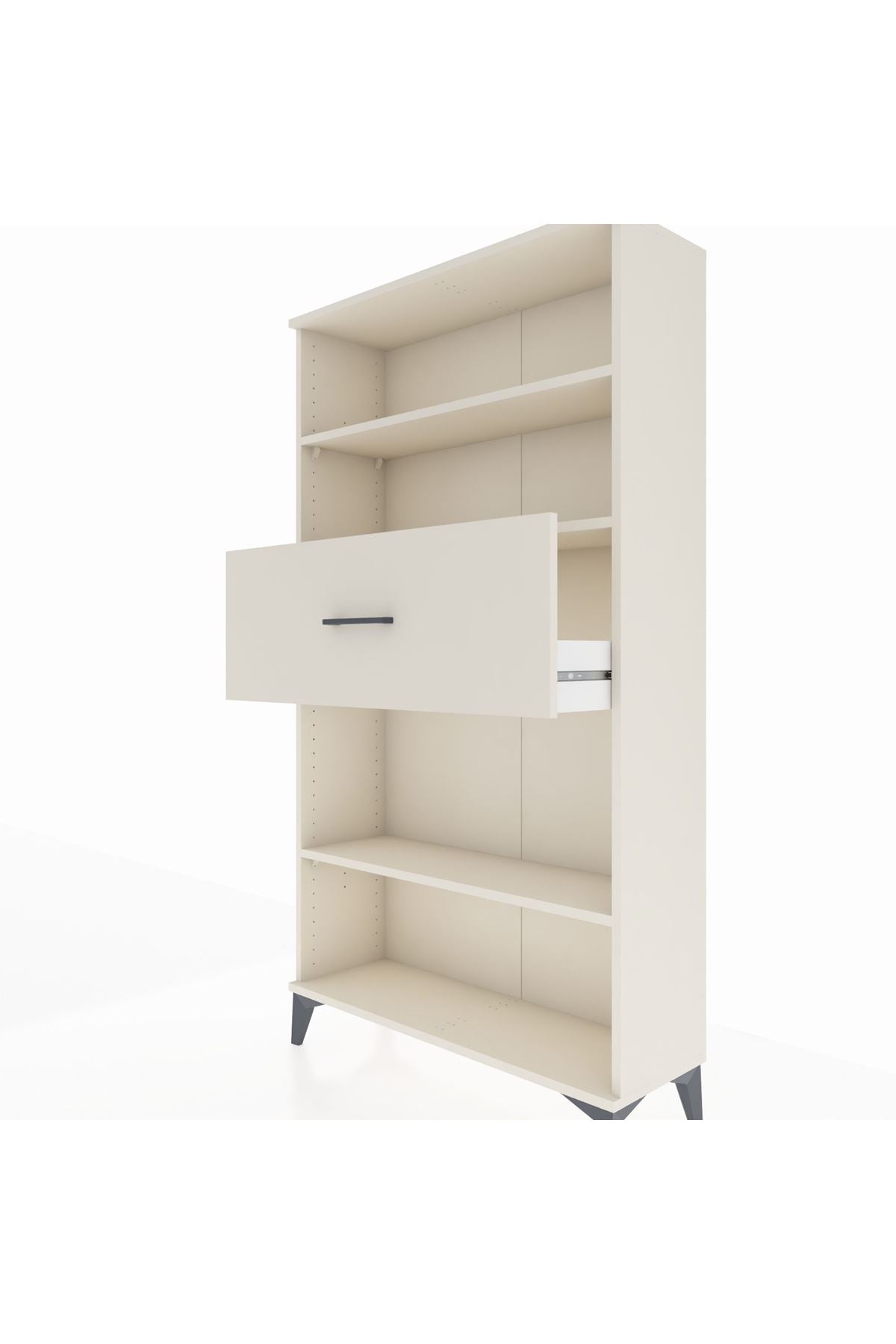 Arges Dolap 3 Raflı Tek Çekmeceli 88x30x163 - S21M169V1A