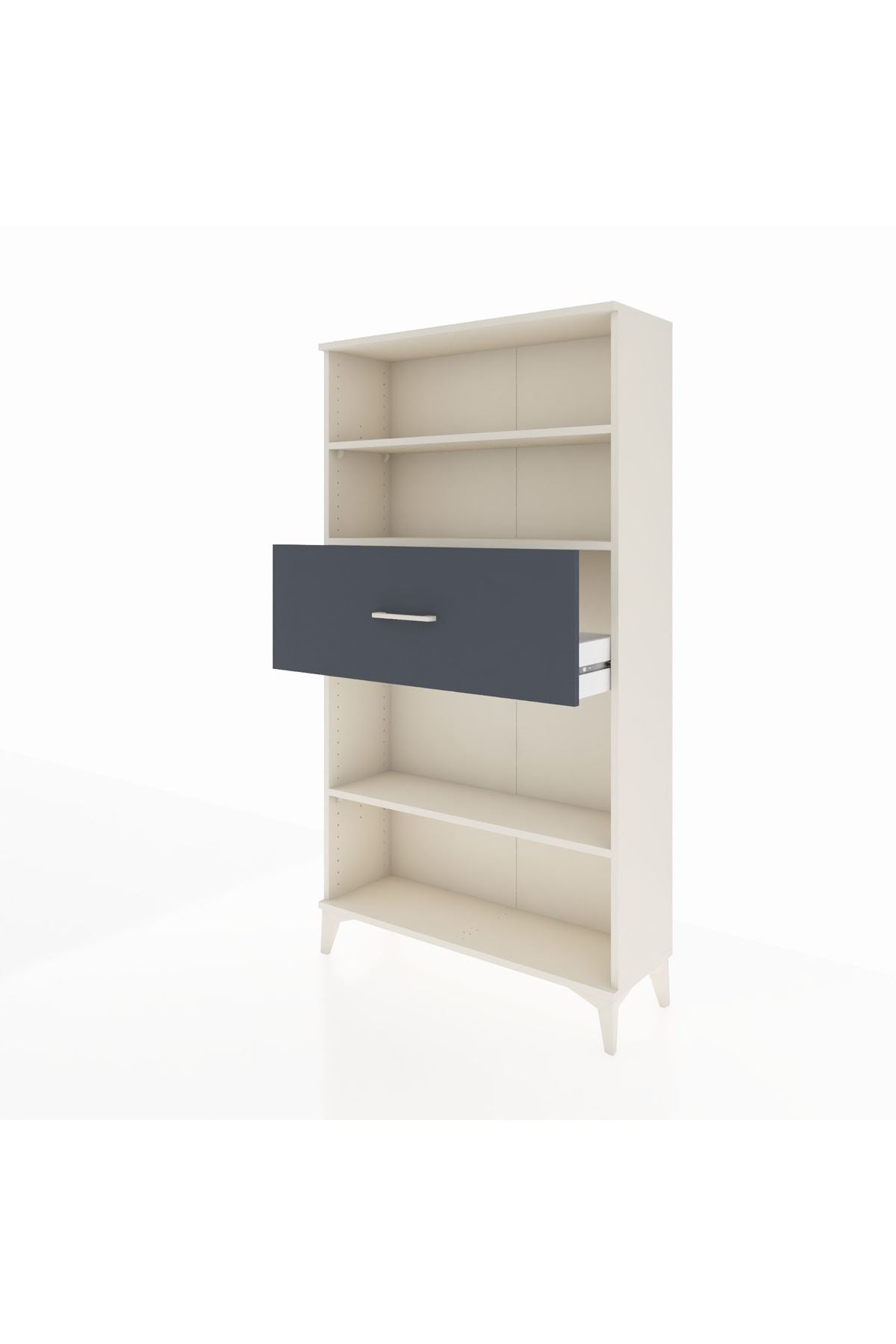 Arges Dolap 3 Raflı Tek Çekmeceli 88x30x163 - S21M169V2A