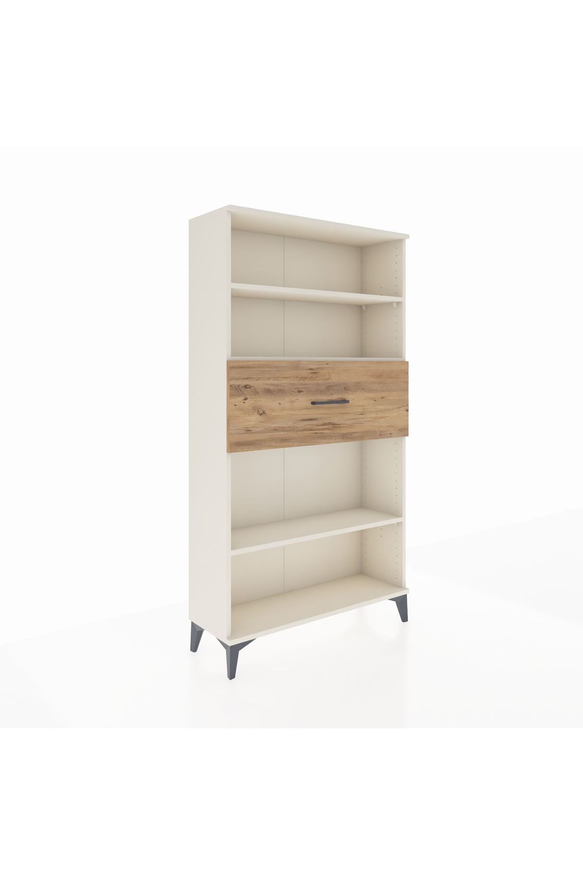 Arges Dolap 3 Raflı Tek Çekmeceli 88x30x163 - S21M169V3A