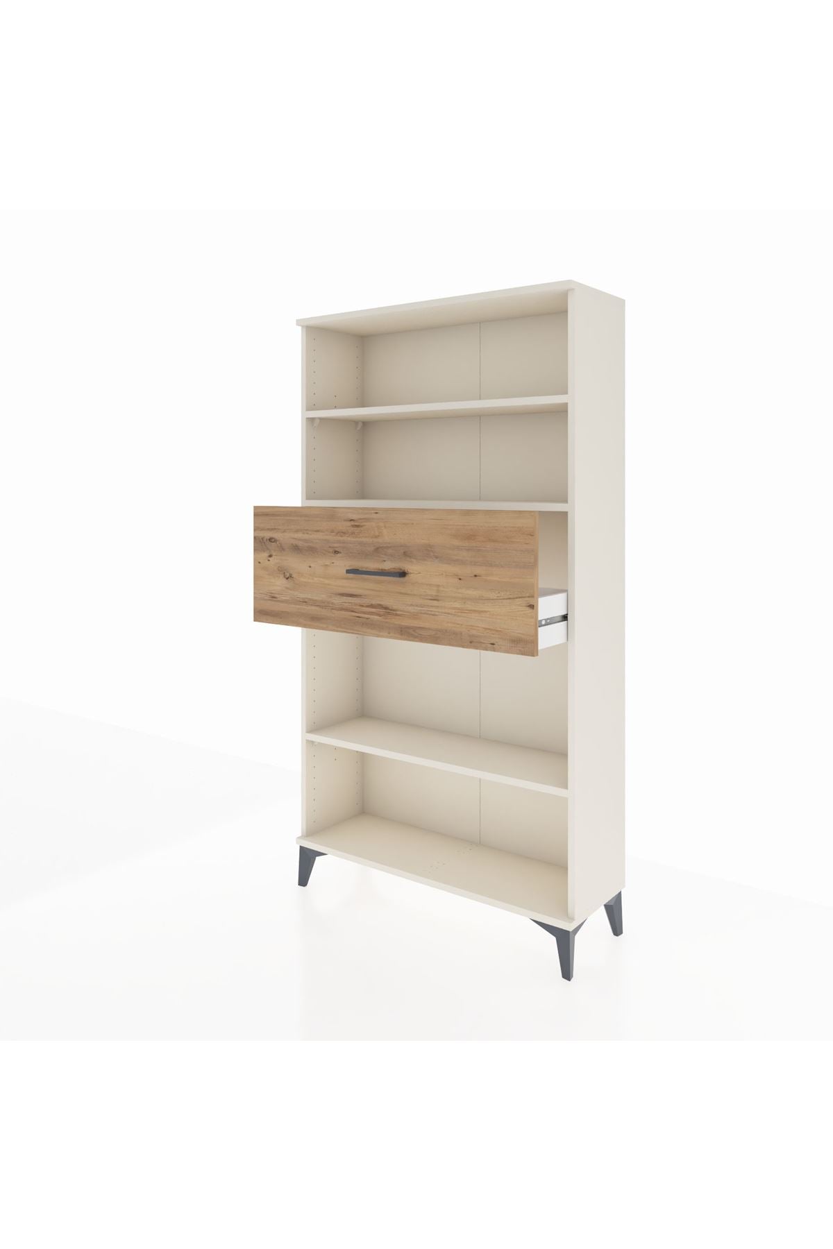 Arges Dolap 3 Raflı Tek Çekmeceli 88x30x163 - S21M169V3A
