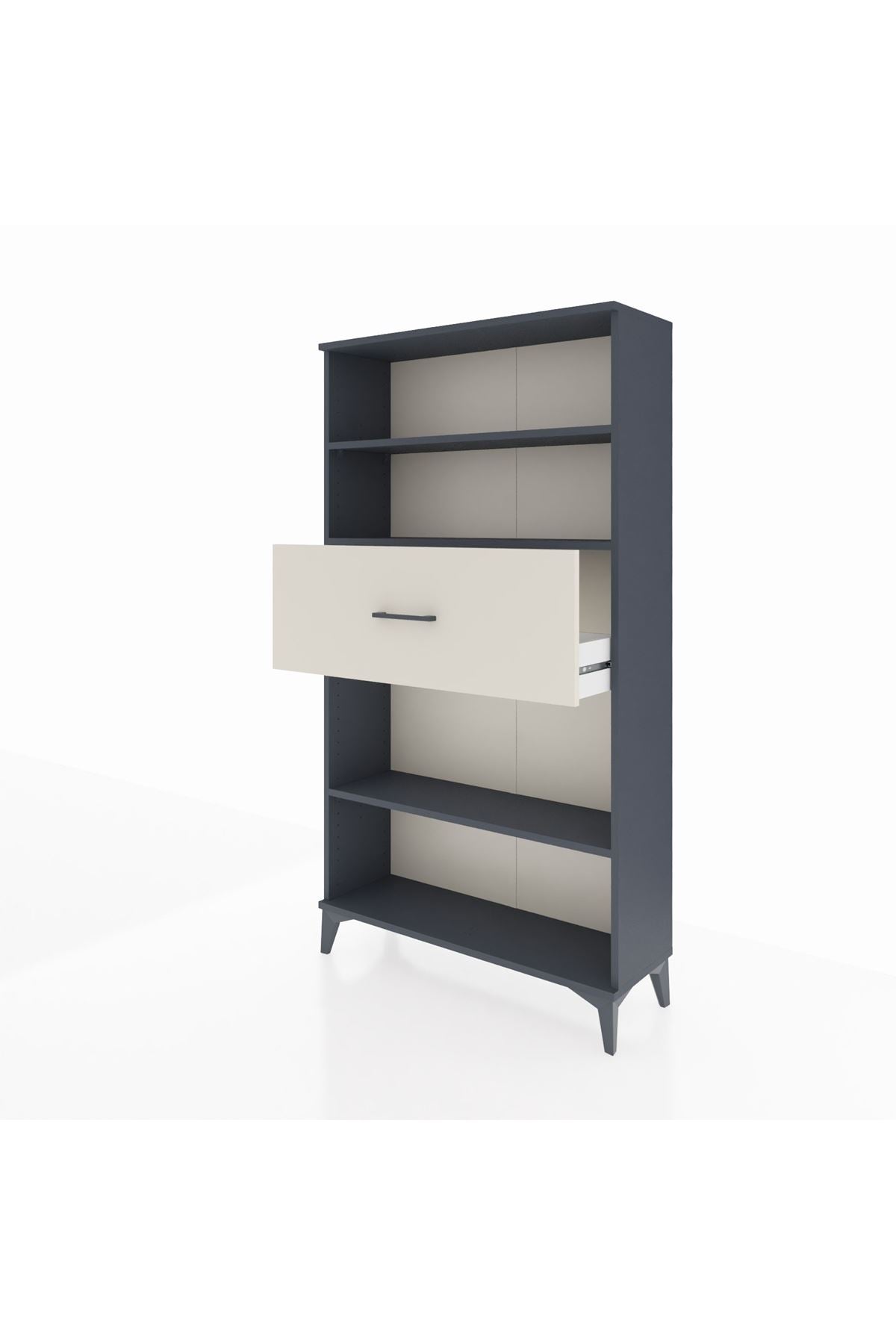 Arges Dolap 3 Raflı Tek Çekmeceli 88x30x163 - S21M169V4A