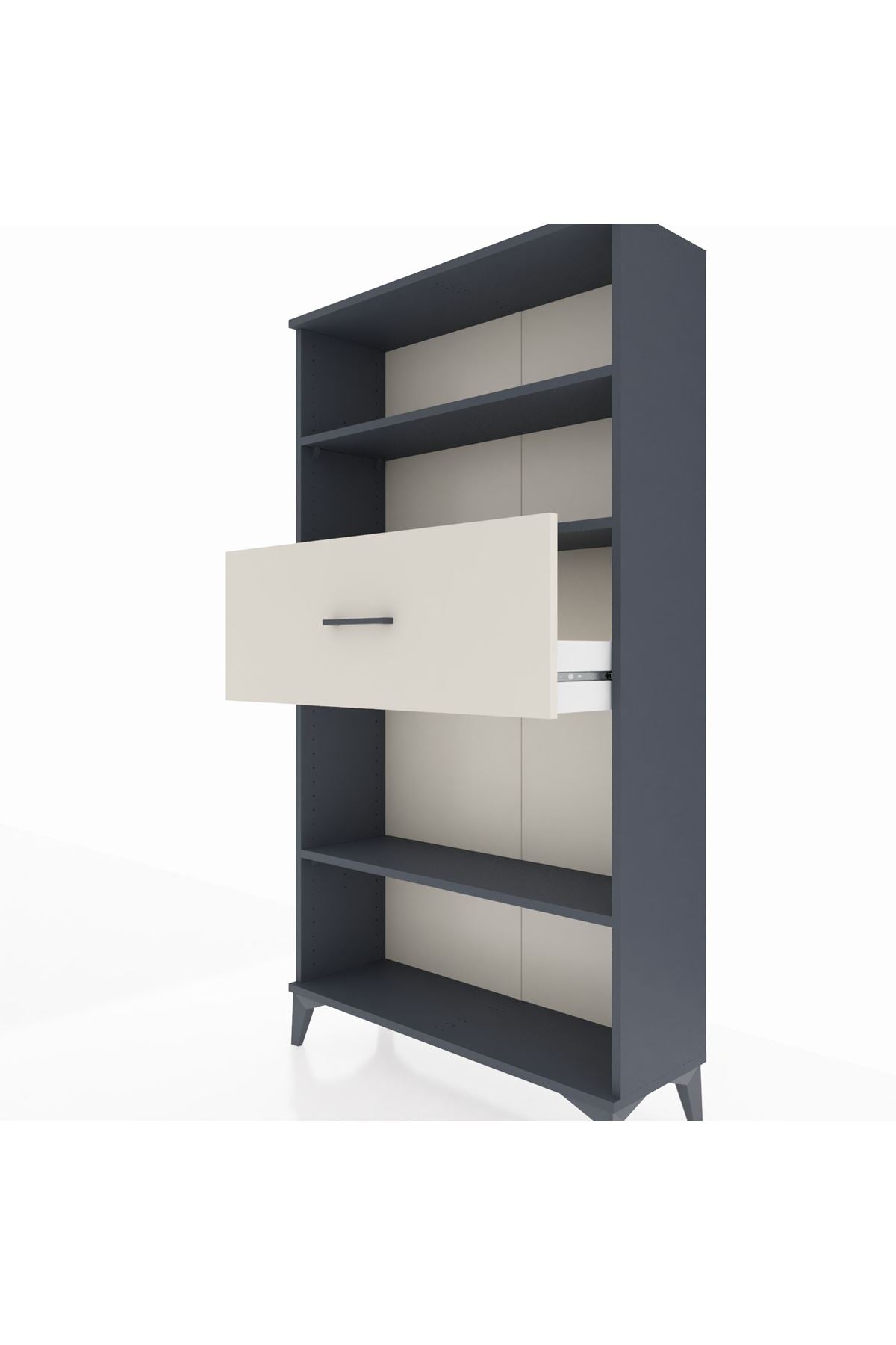 Arges Dolap 3 Raflı Tek Çekmeceli 88x30x163 - S21M169V4A