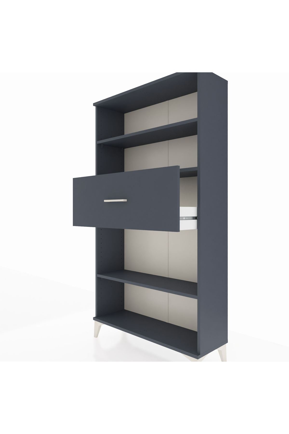 Arges Dolap 3 Raflı Tek Çekmeceli 88x30x163 - S21M169V5A