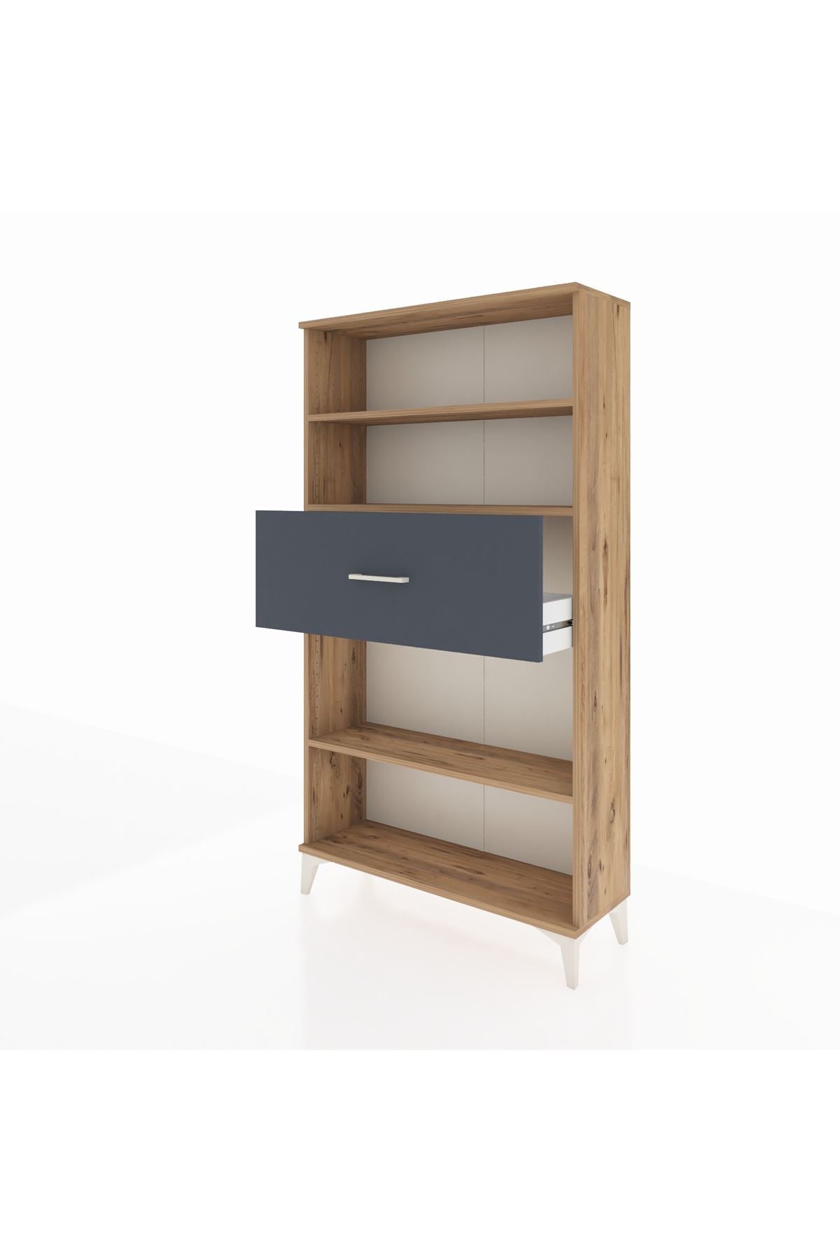 Arges Dolap 3 Raflı Tek Çekmeceli 88x30x163 - S21M169V8A