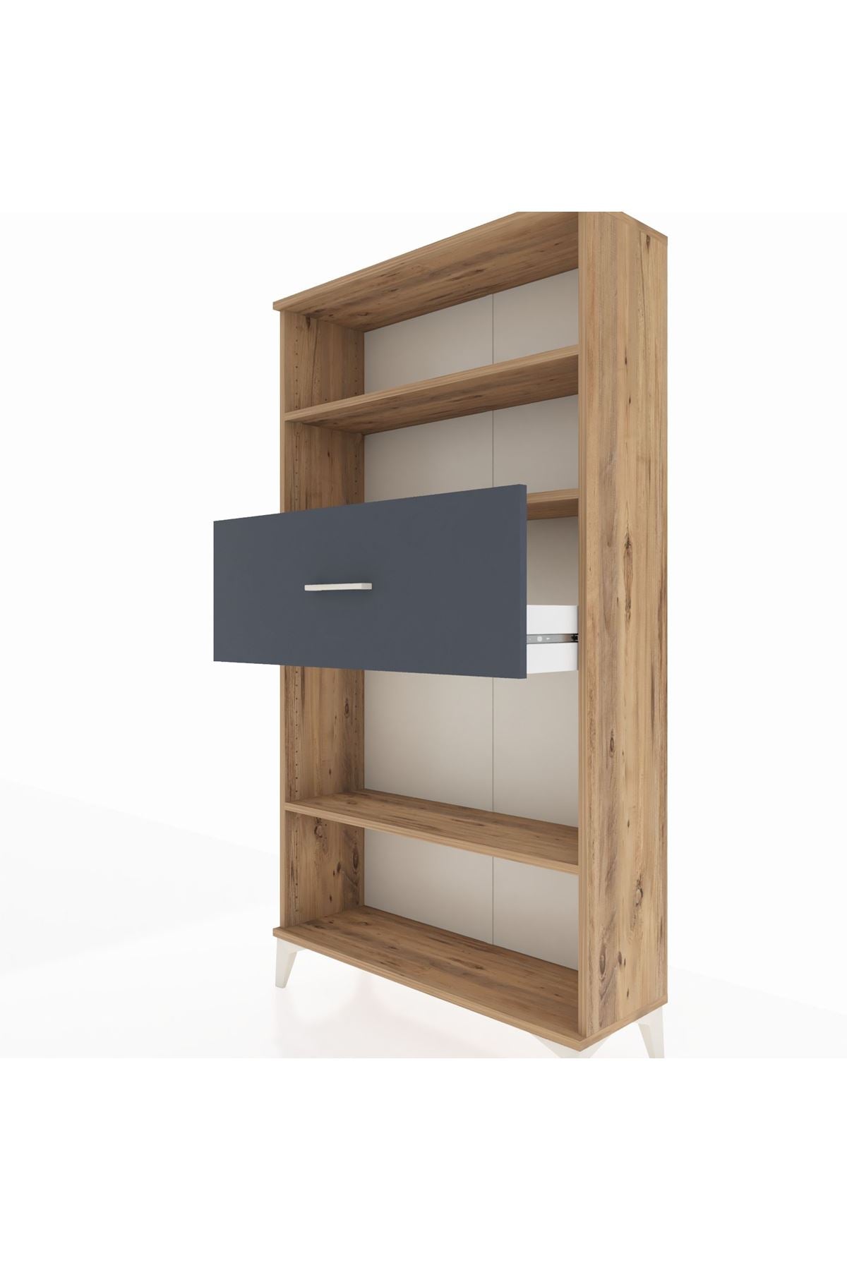 Arges Dolap 3 Raflı Tek Çekmeceli 88x30x163 - S21M169V8A