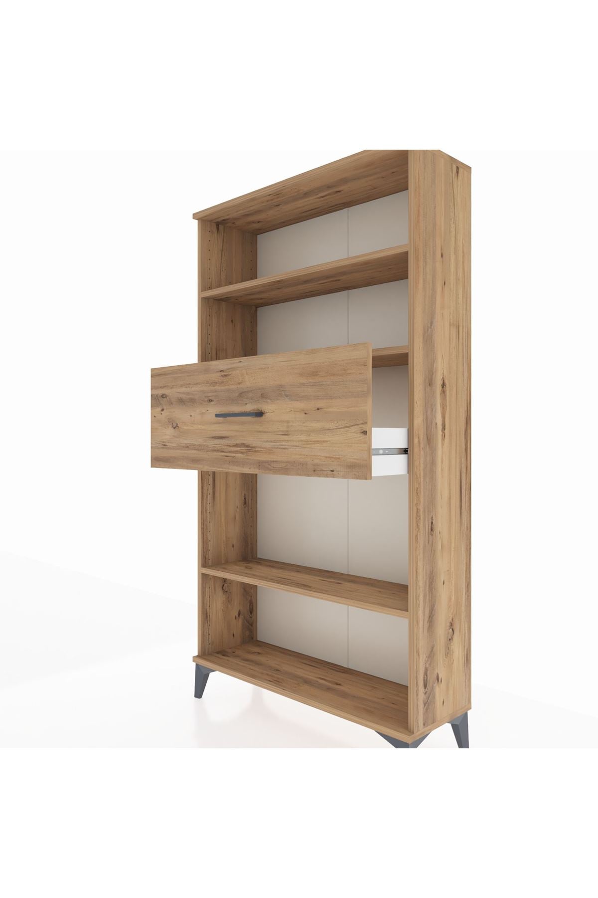 Arges Dolap 3 Raflı Tek Çekmeceli 88x30x163 - S21M169V9A