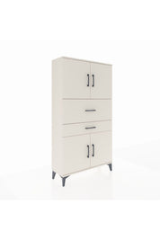 Arges Dolap 3 Raflı 2 Çekmeceli 4 Kapaklı 88x30x163 - S21M170V1A