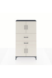 Arges Dolap 3 Raflı 2 Çekmeceli 4 Kapaklı 88x30x163 - S21M170V4A