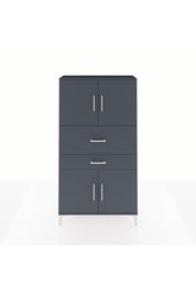 Arges Dolap 3 Raflı 2 Çekmeceli 4 Kapaklı 88x30x163 - S21M170V5A