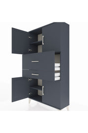 Arges Dolap 3 Raflı 2 Çekmeceli 4 Kapaklı 88x30x163 - S21M170V5A