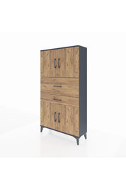 Arges Dolap 3 Raflı 2 Çekmeceli 4 Kapaklı 88x30x163 - S21M170V6A