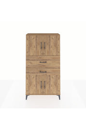 Arges Dolap 3 Raflı 2 Çekmeceli 4 Kapaklı 88x30x163 - S21M170V9A