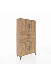 Arges Dolap 3 Raflı 2 Çekmeceli 4 Kapaklı 88x30x163 - S21M170V9A