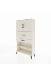 Arges Dolap 3 Raflı 2 Çekmeceli 2 Kapaklı 88x30x163 - S21M172V1A