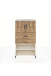 Arges Dolap 3 Raflı 2 Çekmeceli 2 Kapaklı 88x30x163 - S21M172V3A
