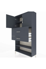 Arges Dolap 3 Raflı 2 Çekmeceli 2 Kapaklı 88x30x163 - S21M172V5A