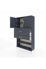 Arges Dolap 3 Raflı 2 Çekmeceli 2 Kapaklı 88x30x163 - S21M172V5A