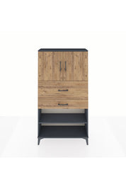 Arges Dolap 3 Raflı 2 Çekmeceli 2 Kapaklı 88x30x163 - S21M172V6A