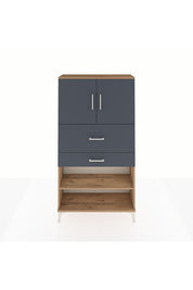 Arges Dolap 3 Raflı 2 Çekmeceli 2 Kapaklı 88x30x163 - S21M172V8A