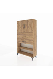 Arges Dolap 3 Raflı 2 Çekmeceli 2 Kapaklı 88x30x163 - S21M172V9A