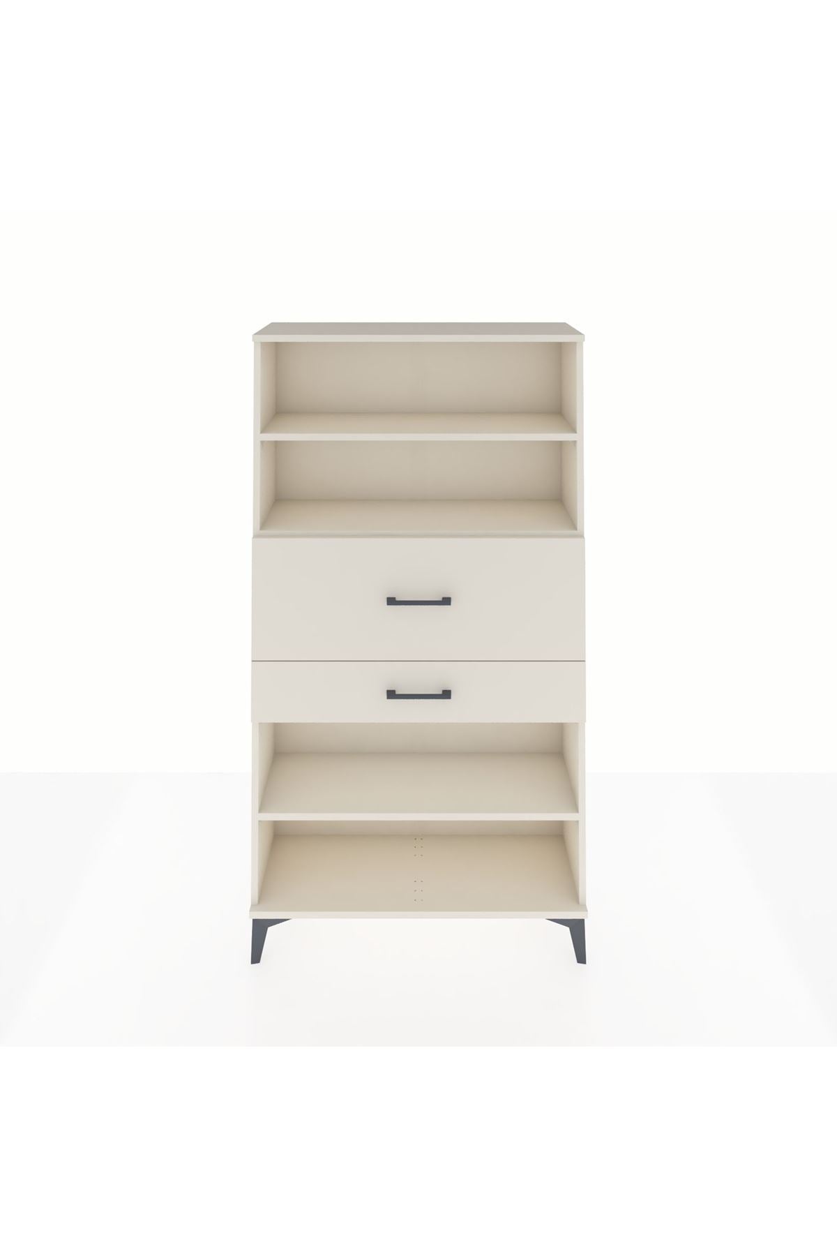 Arges Dolap 3 Raflı 2 Çekmeceli 88x30x163 - S21M173V1A