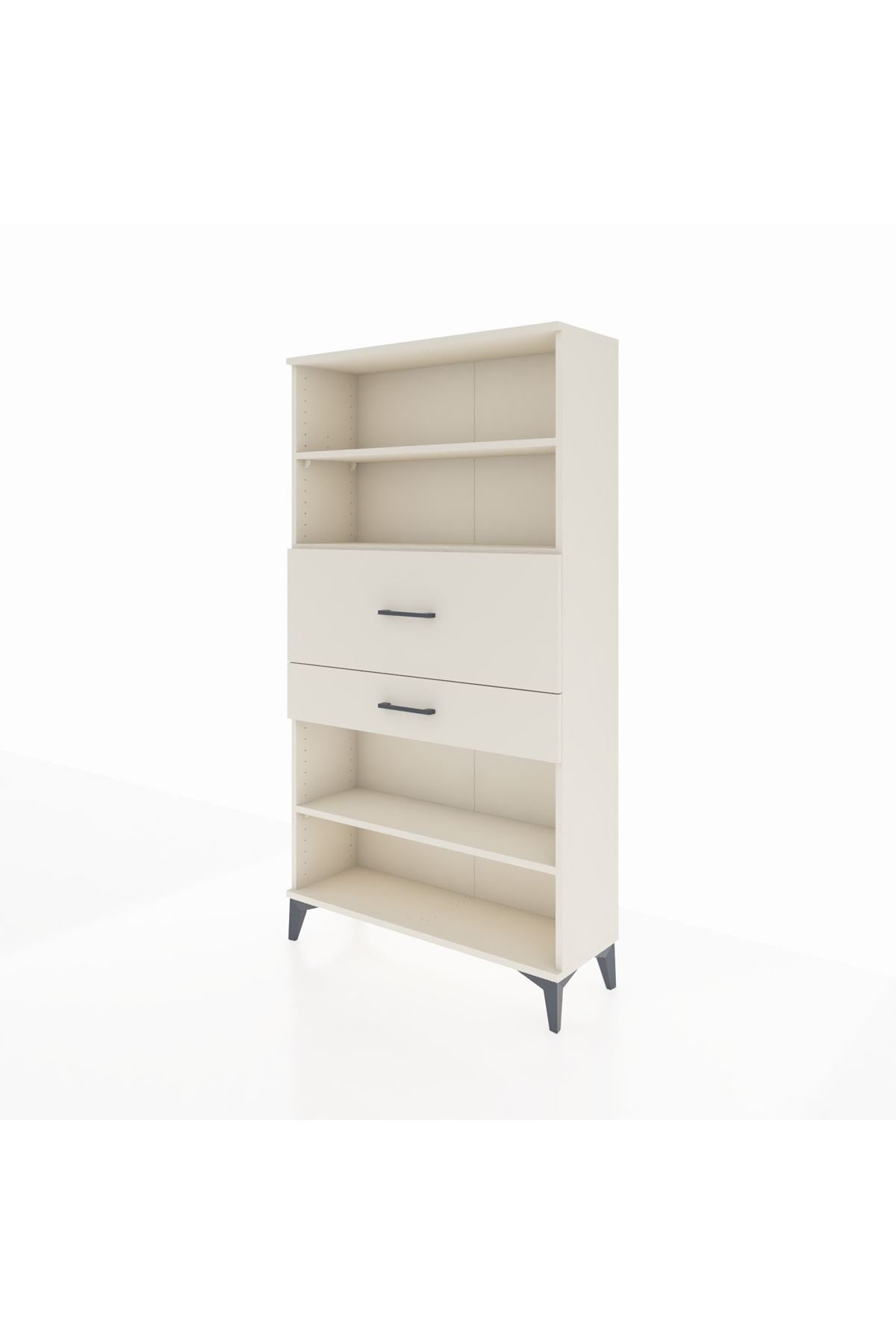 Arges Dolap 3 Raflı 2 Çekmeceli 88x30x163 - S21M173V1A