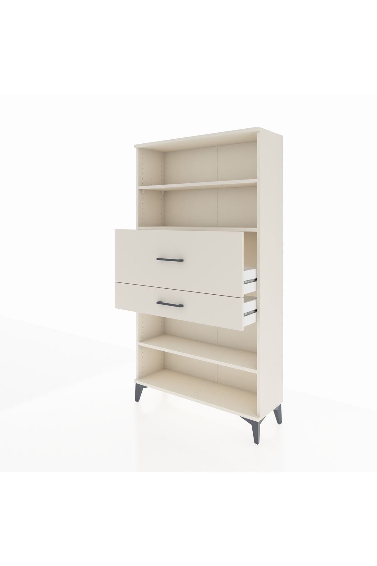 Arges Dolap 3 Raflı 2 Çekmeceli 88x30x163 - S21M173V1A