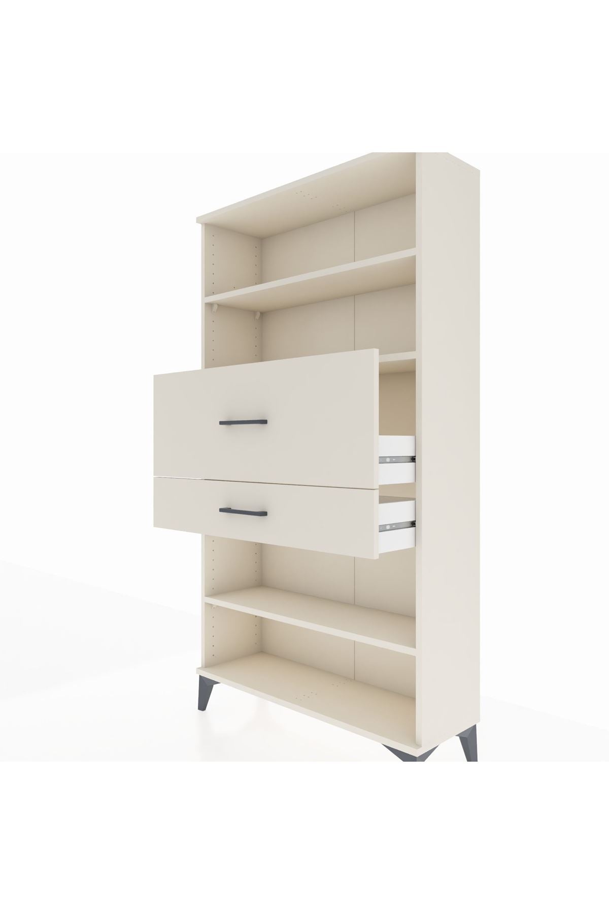 Arges Dolap 3 Raflı 2 Çekmeceli 88x30x163 - S21M173V1A