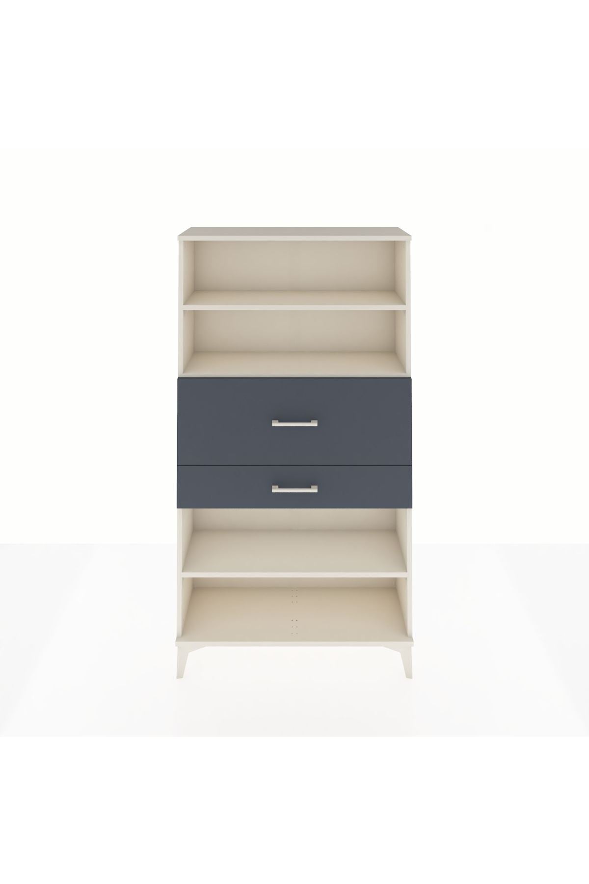 Arges Dolap 3 Raflı 2 Çekmeceli 88x30x163 - S21M173V2A