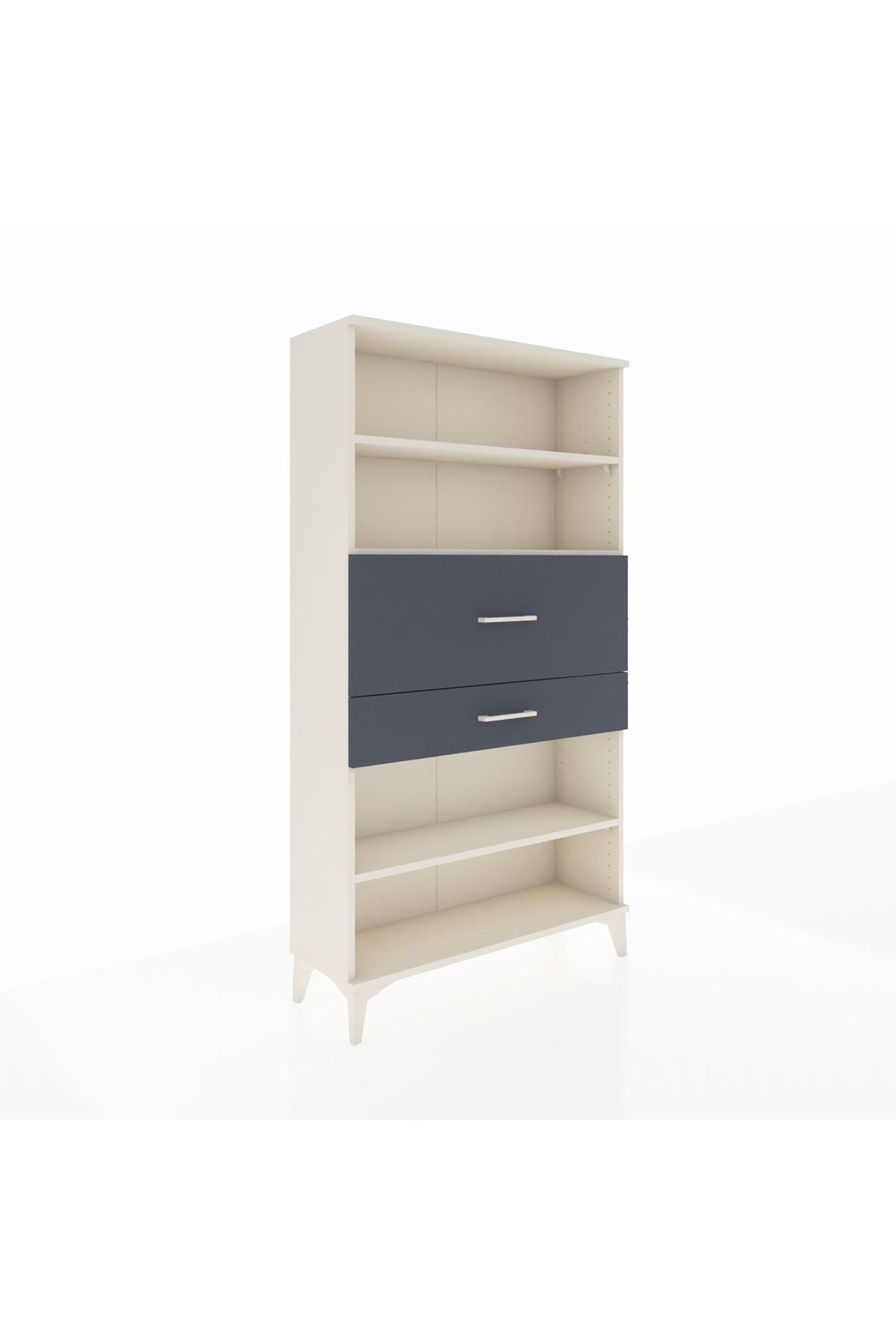 Arges Dolap 3 Raflı 2 Çekmeceli 88x30x163 - S21M173V2A