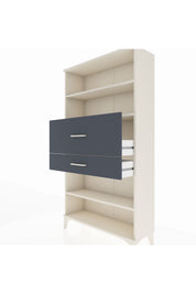 Arges Dolap 3 Raflı 2 Çekmeceli 88x30x163 - S21M173V2A