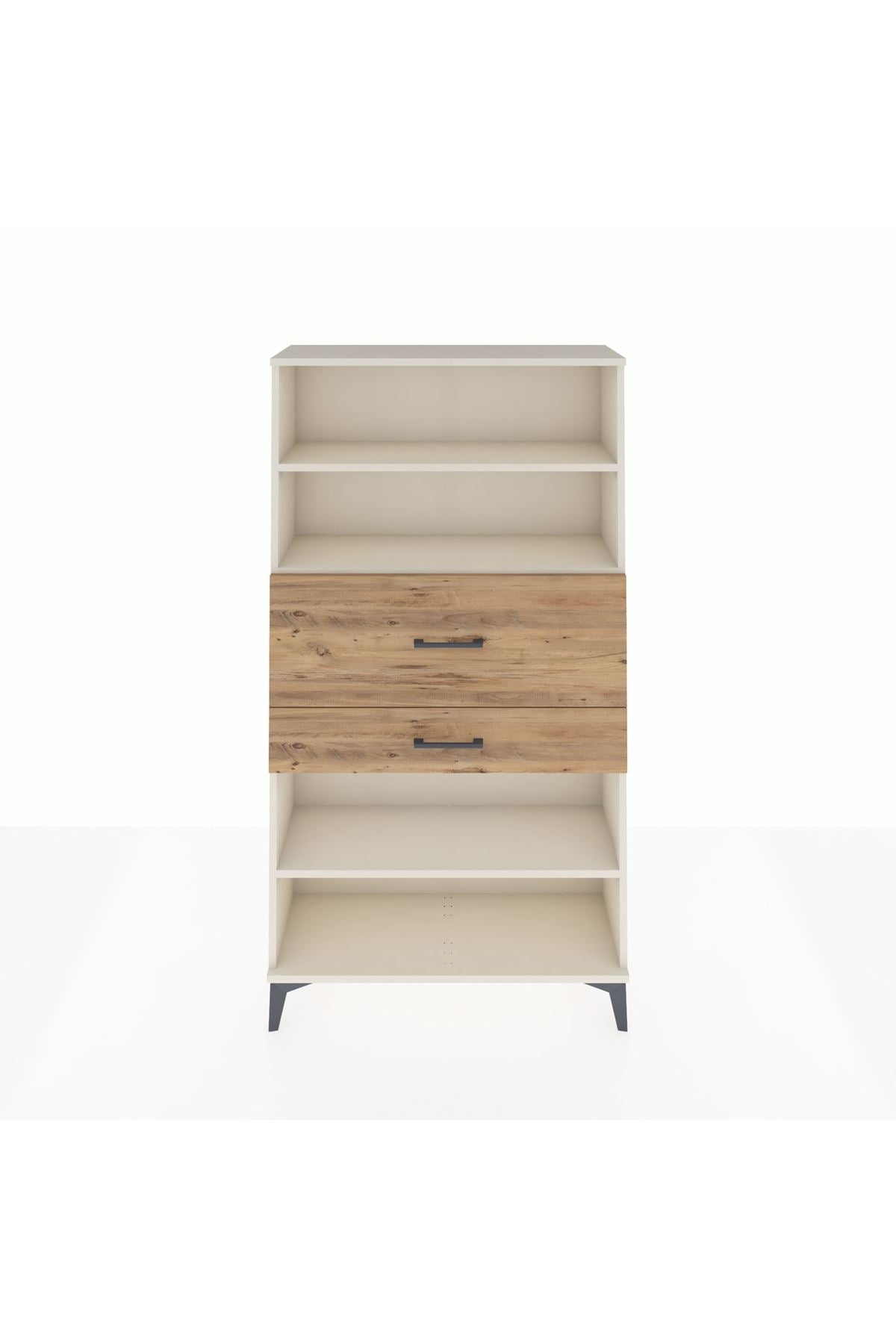 Arges Dolap 3 Raflı 2 Çekmeceli 88x30x163 - S21M173V3A