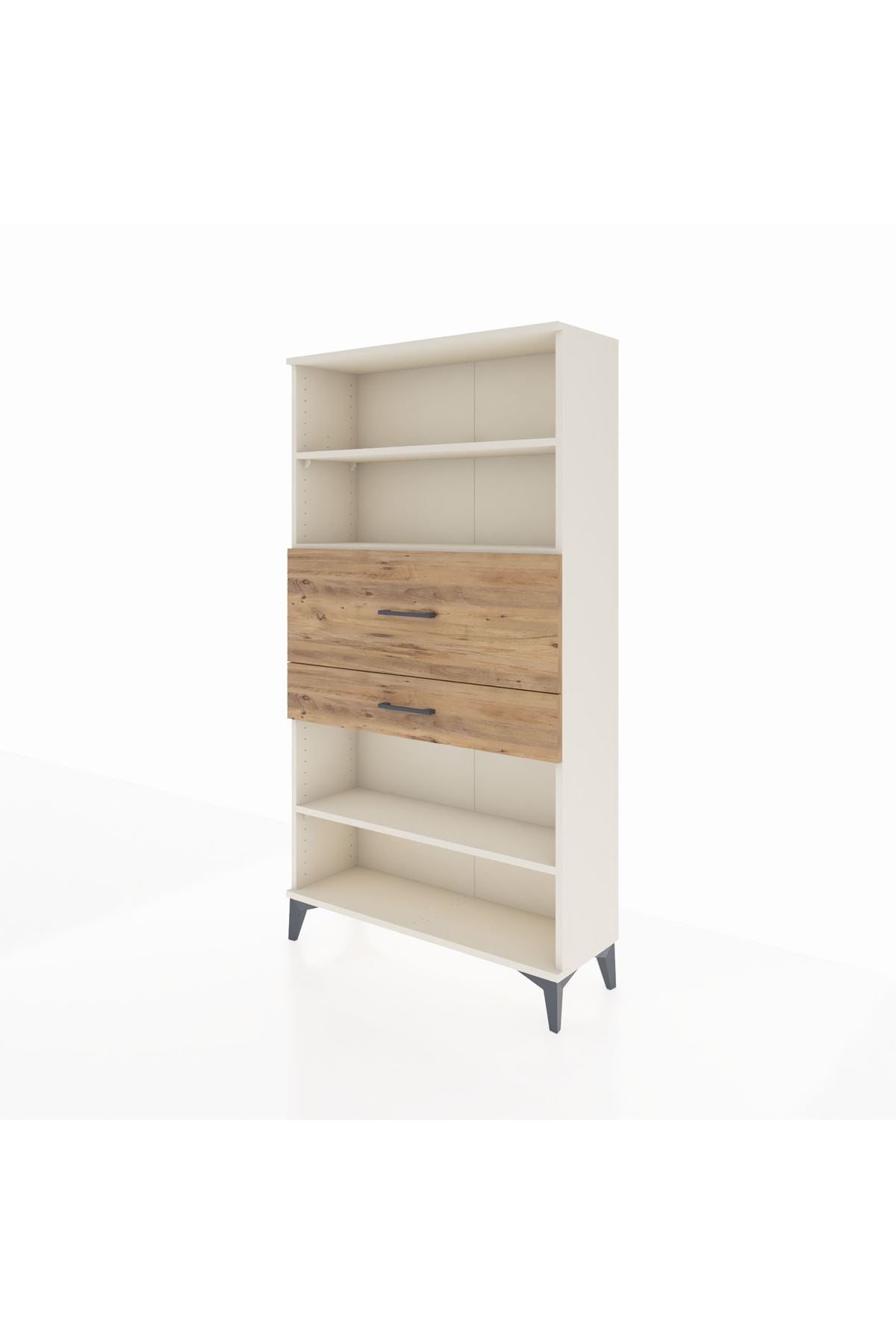 Arges Dolap 3 Raflı 2 Çekmeceli 88x30x163 - S21M173V3A